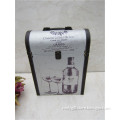 Luxury Leather Wine Box / Quality PU Leather Bottle Box